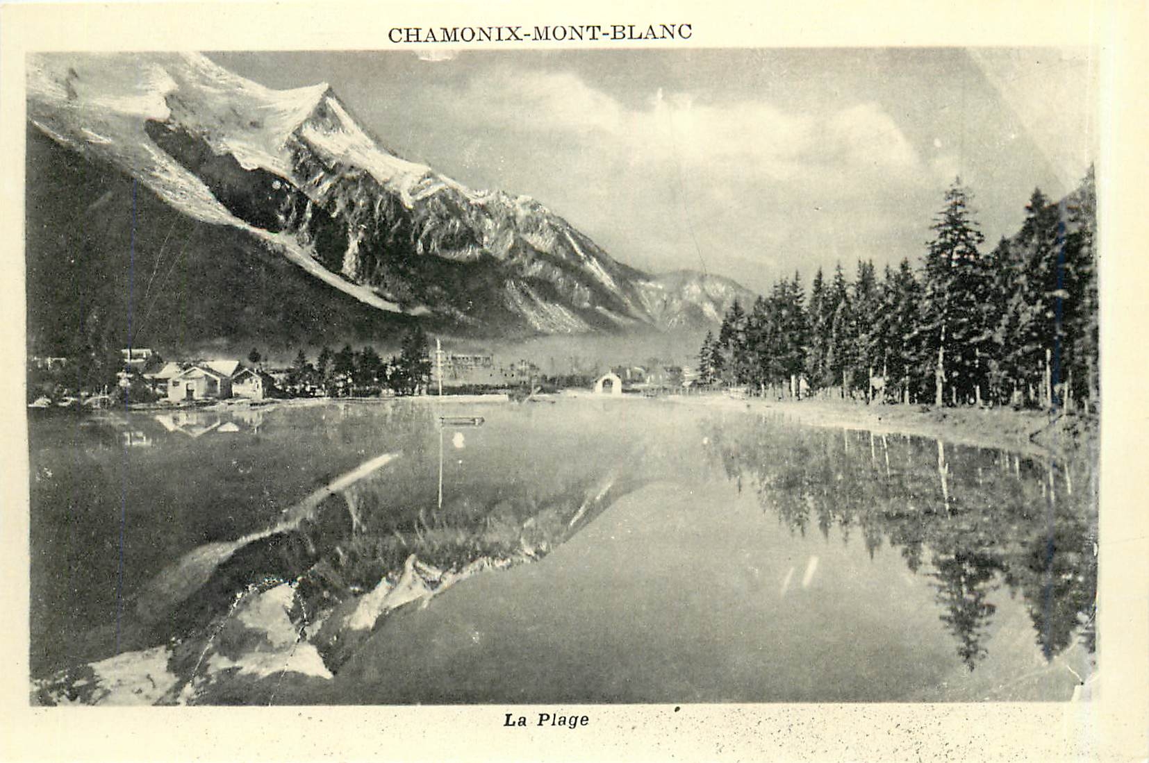 CPA Chamonix Mont Blanc La Plage 