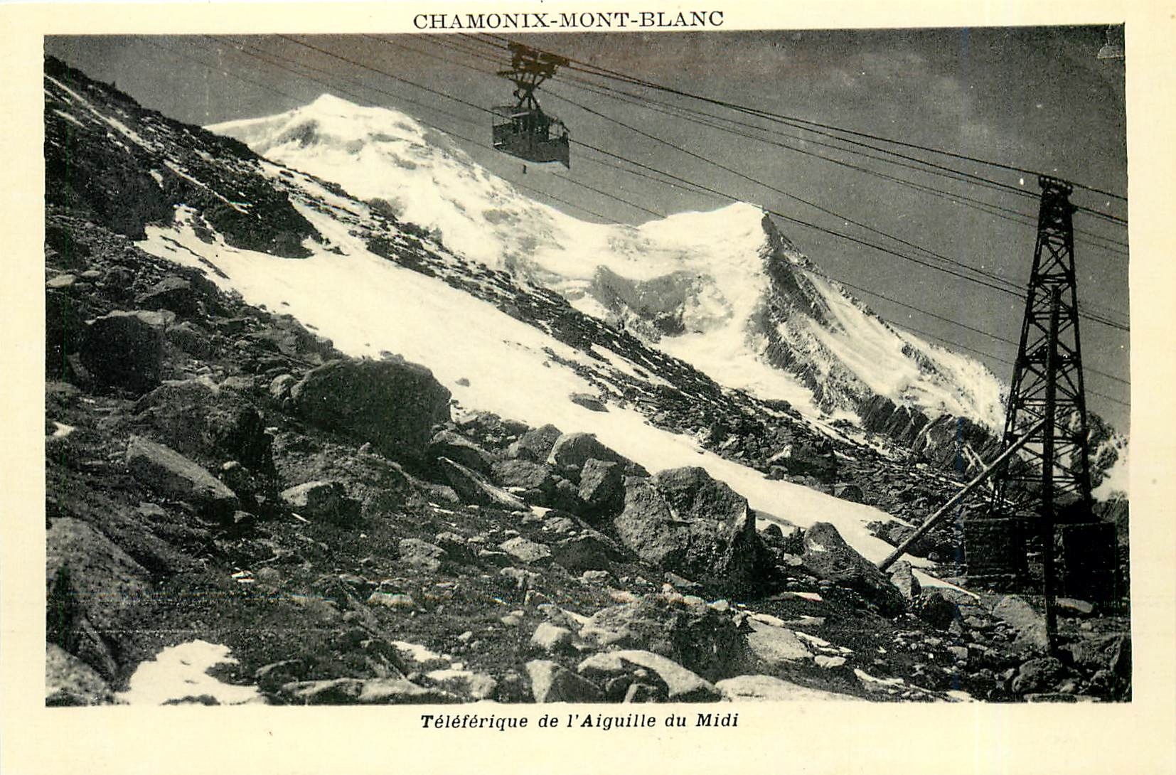 CPA Chamonix Mont Blanc Teleferique de l'Aiguille du Midi 
