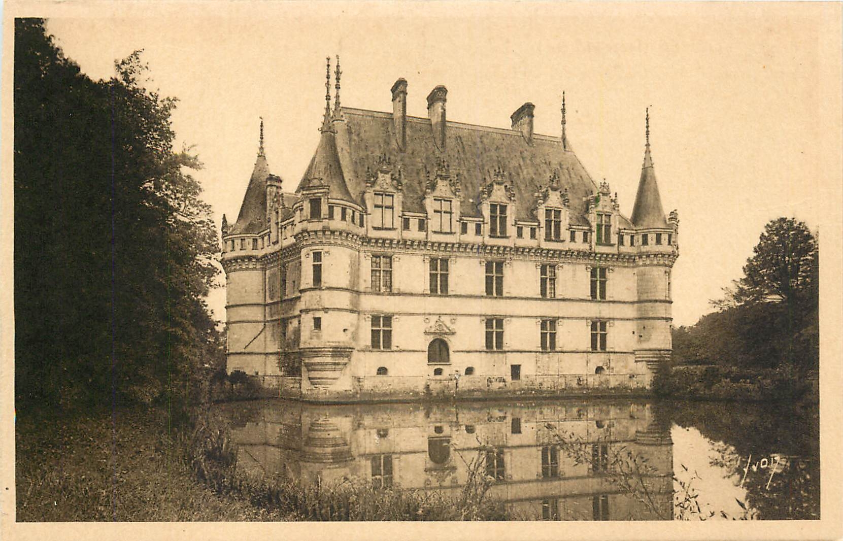 CPA Azay le Rideau Indre et Loire Le Chateau 