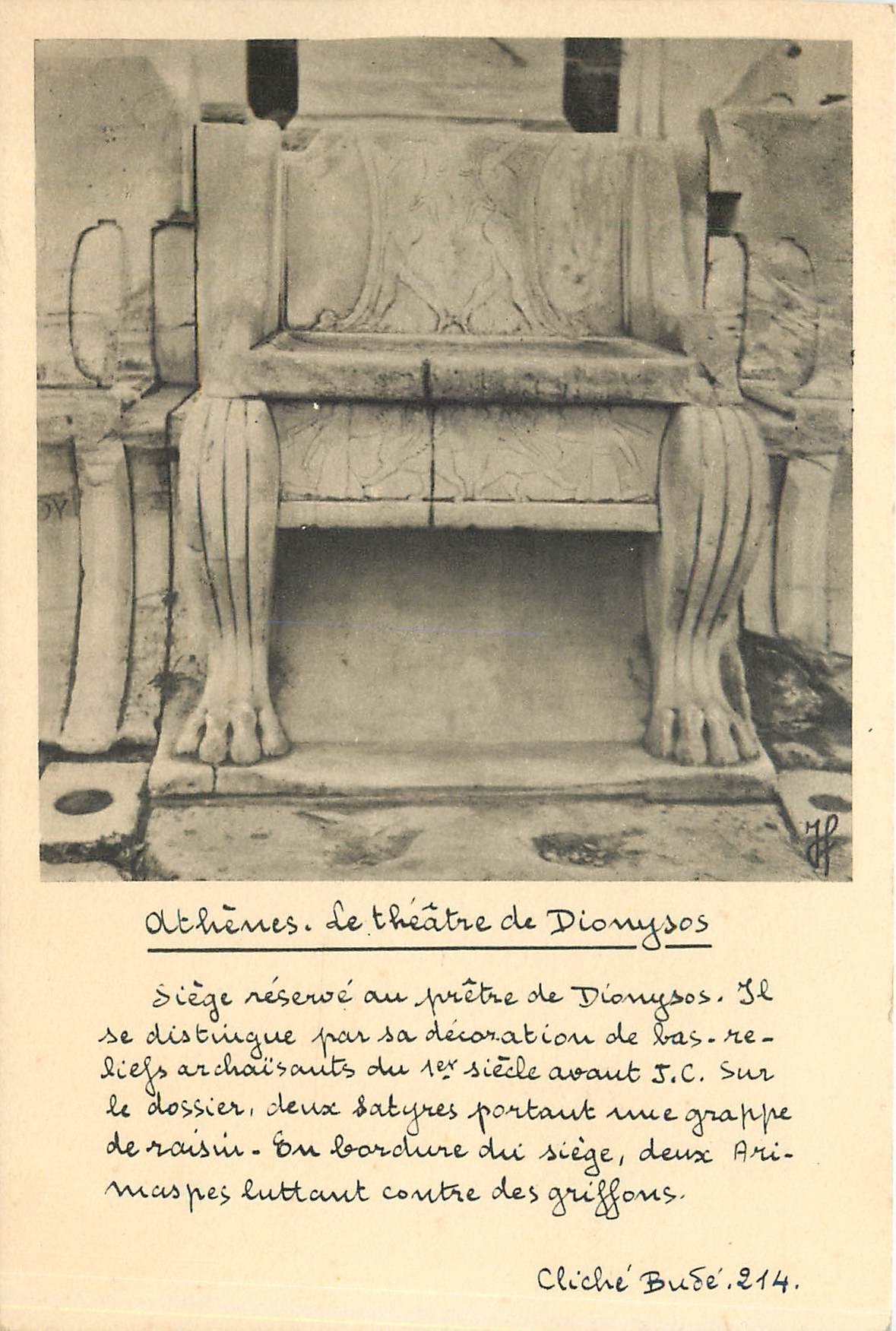 CPA Athenes Le theatre de Dionysos 