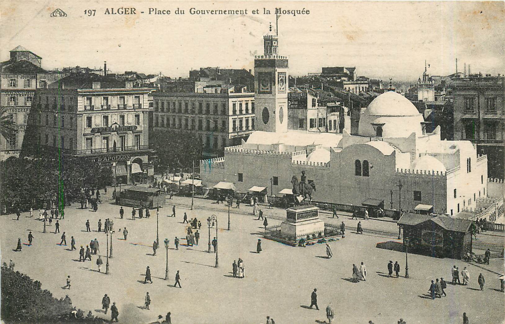 CPA Alger Place du Gouvernement et la Mosquee 