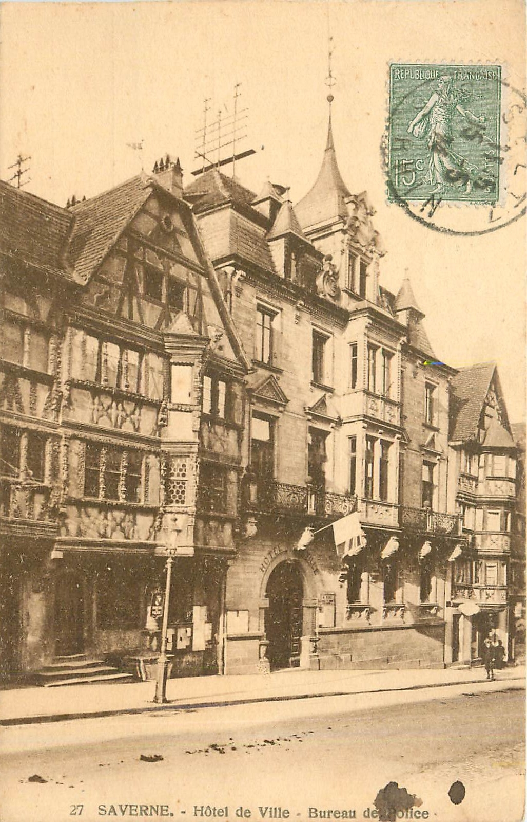CPA Saverne Hotel de Ville Bureau de Police 