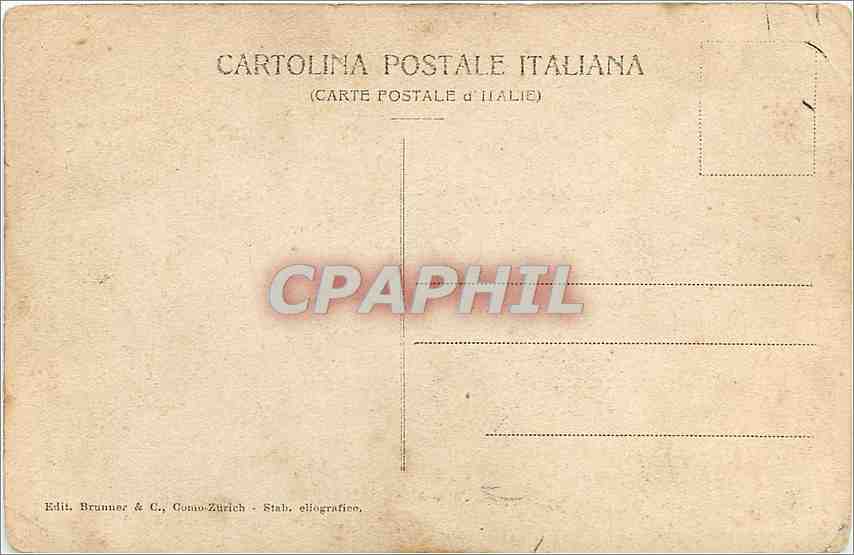 CPA Torre del Greco Napoli Bateau Volcan — Rückseite