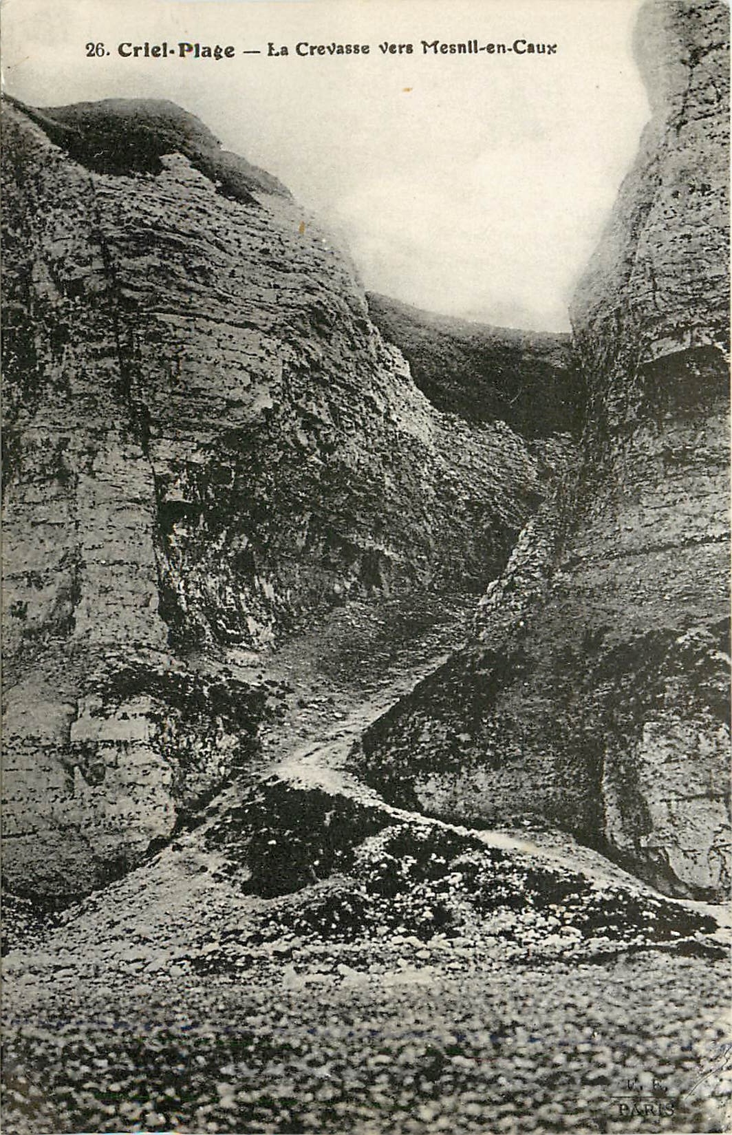 CPA Criel Plage La Crevasse vers Mesnil en Caux 