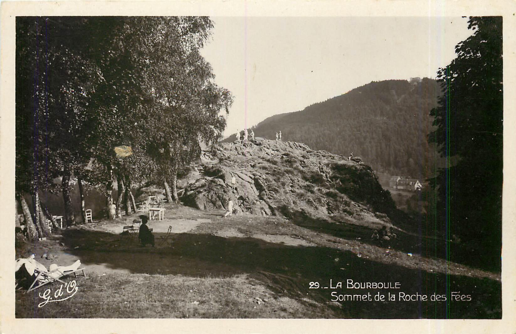 CPA La Bourboule Sommet de la Roche des Fees 