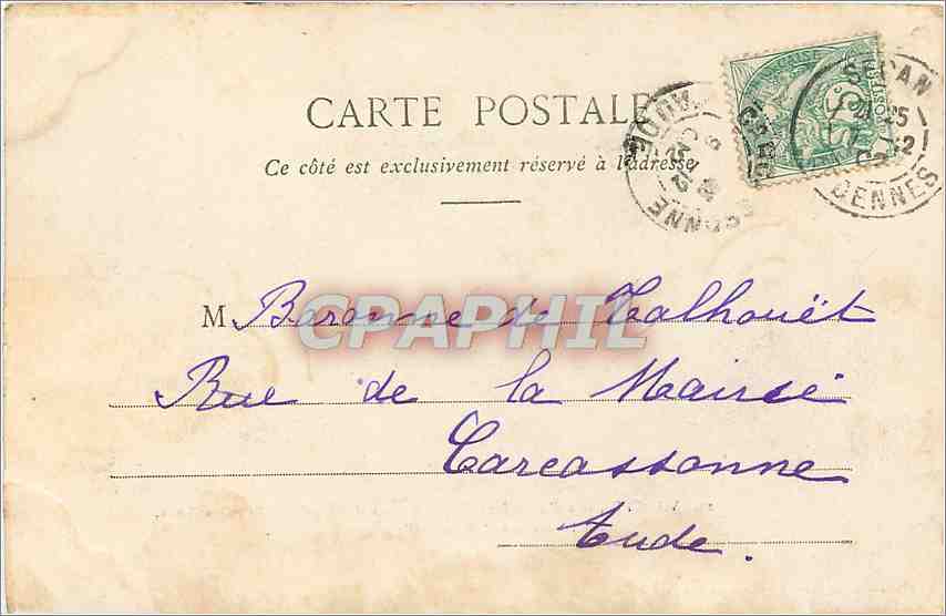 CPA Villette en aval de Sedan Debris du pont de chemin de fer sur la Meuse Militaria — Rückseite