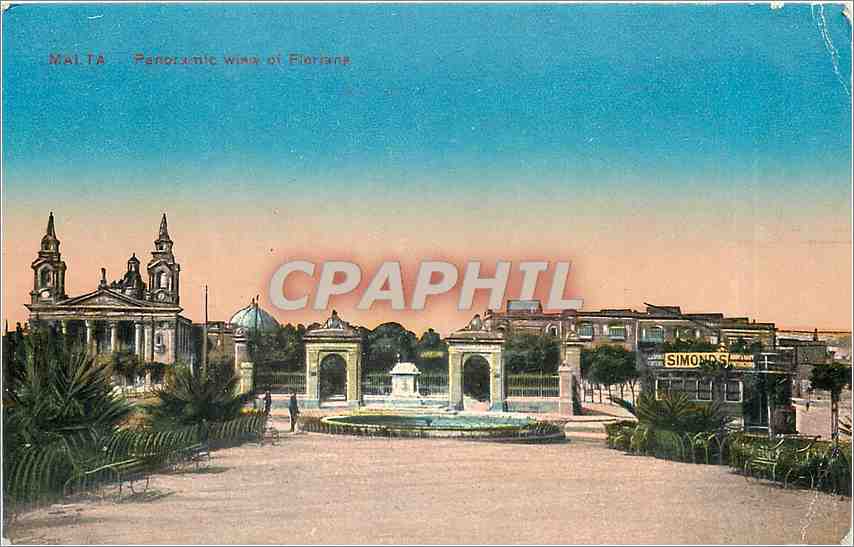 CPA Malte Panoramic view of Fioriana