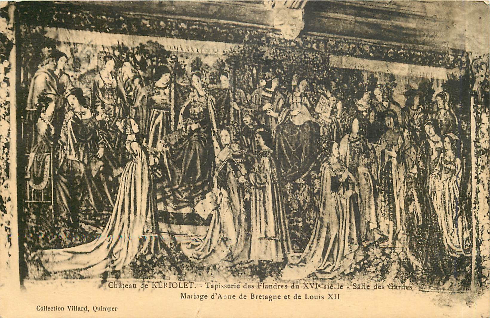 CPA Chateau de Keriolet Tapisserie des Flandres du XVI 
