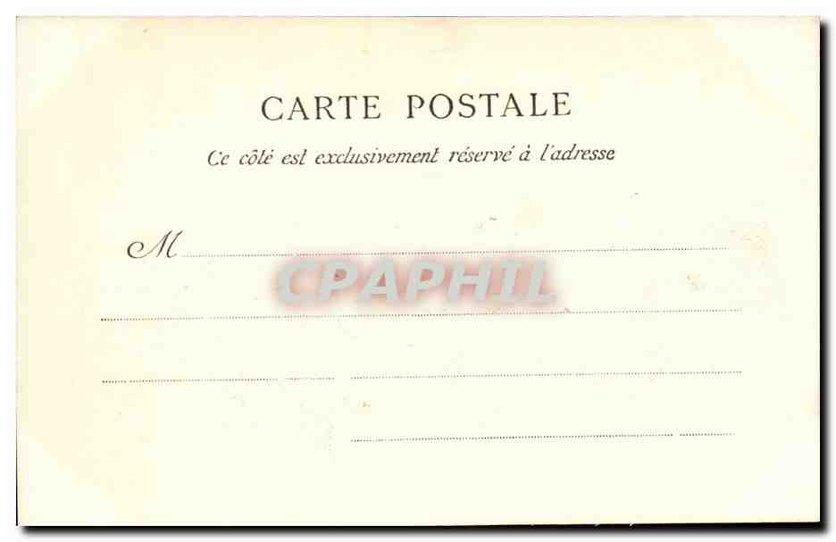 Le Havre CPA Hotel de ville — Rückseite