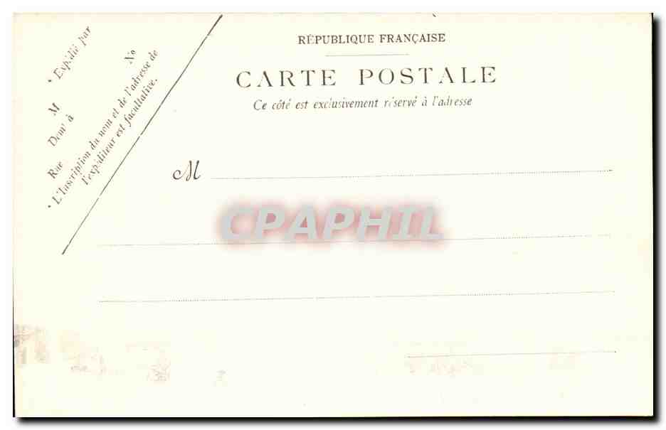 Etretat CPA l'hotel des Roches blanches — Rückseite
