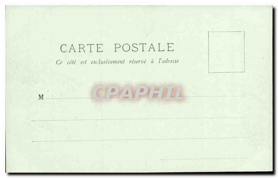 Etretat CPA Vue prise de la gare — Rückseite