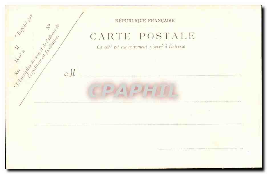 Etretat CPA Les falaises a maree haute — Rückseite