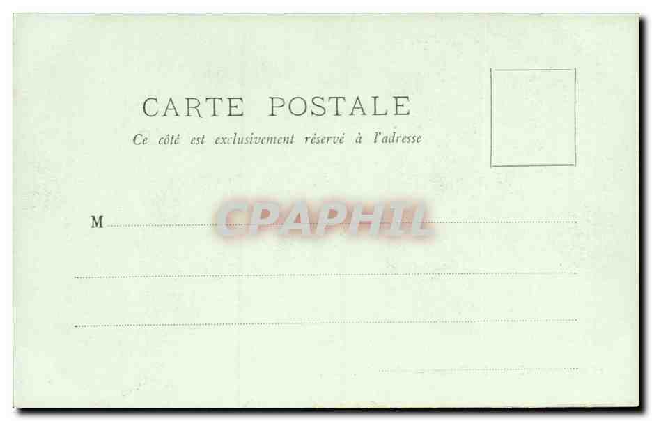 Etretat CPA Les falaises l'aiguille — Rückseite