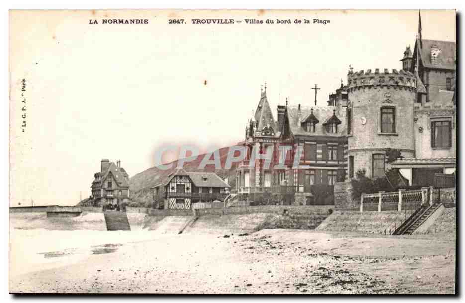 Trouville CPA Villas du bord de la plage