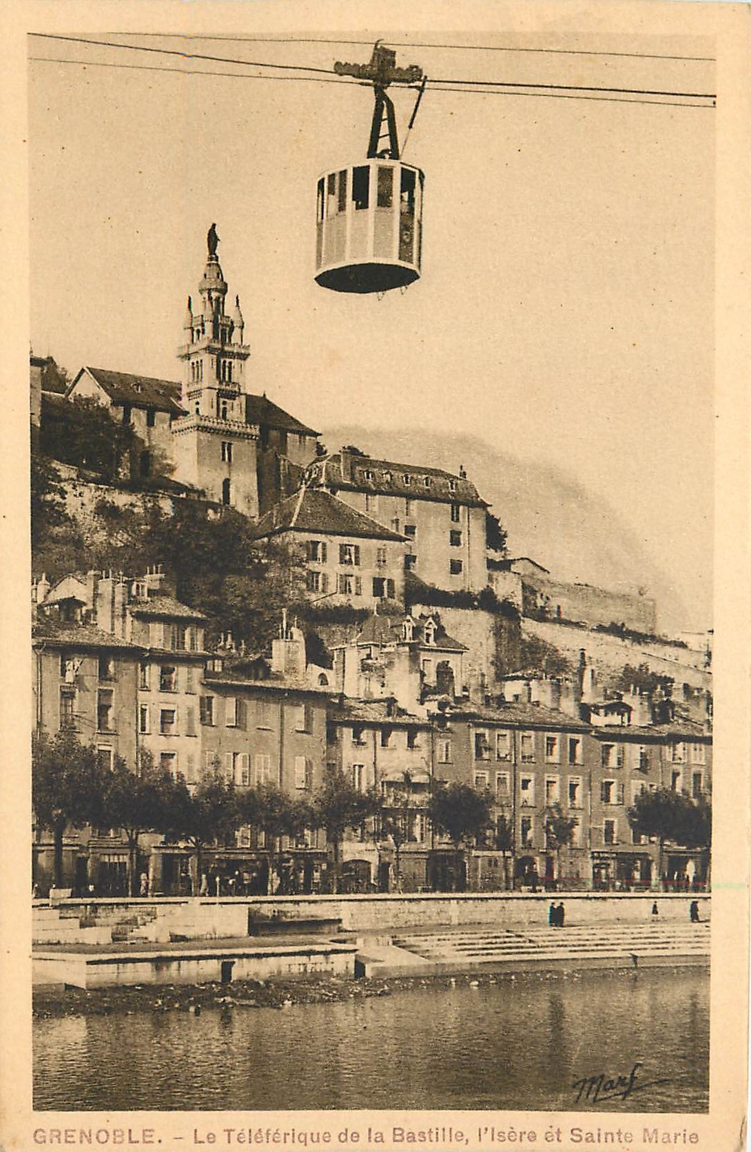 CPA GRENOBLE - Le Teleferique de la Bastillle