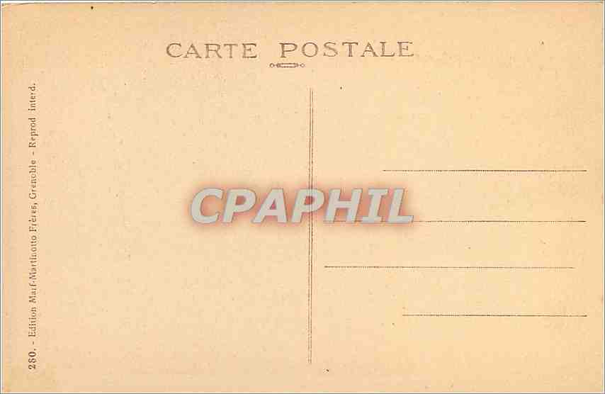 CPA GRENOBLE - Le Teleferique de la Bastillle — Rückseite