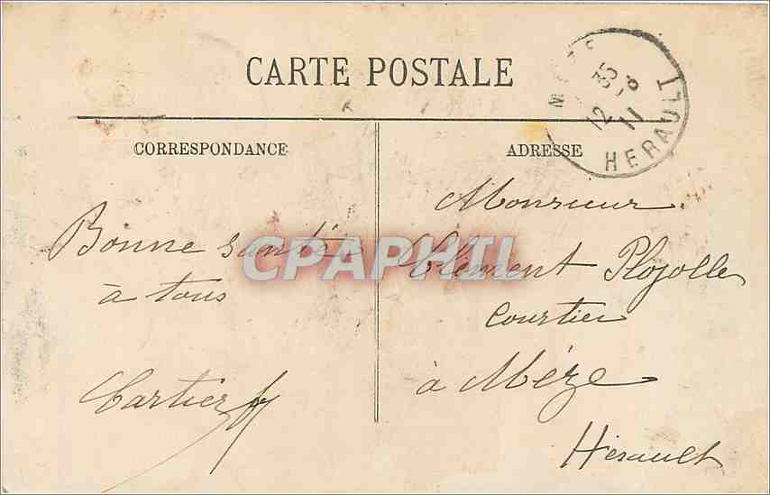 CPA CONTREXEVILLE - La source de la Souveraine — Rückseite