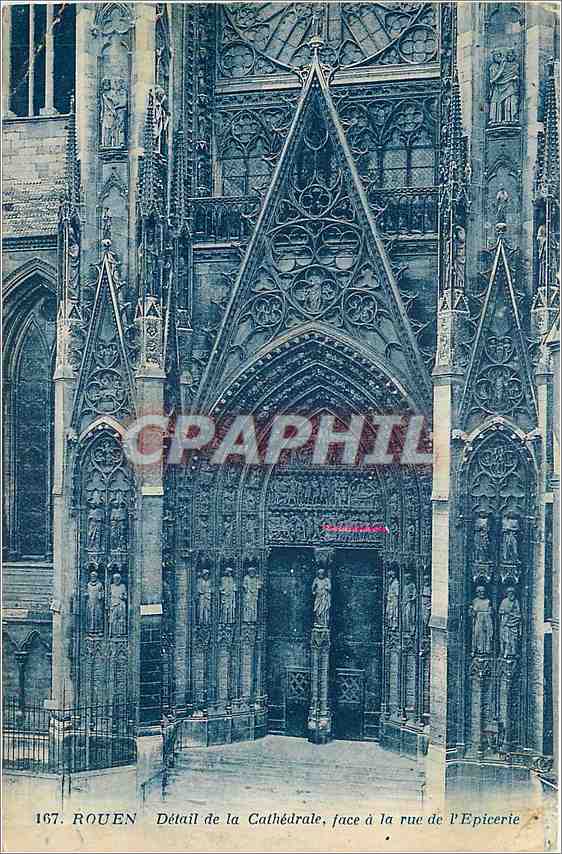 CPA ROUEN Detail de la Cathedrale
