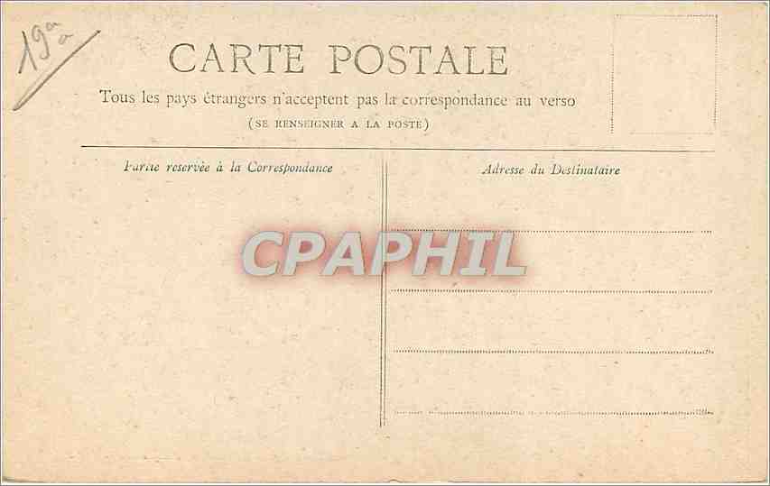 CPA PARIS Le Belvedere des Buttes-Chaumont — Rückseite