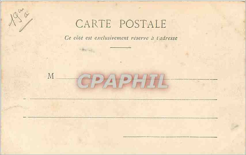CPA PARIS  Buttes-Chaumont Le pont de briques — Rückseite