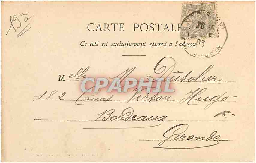 CPA PARIS  Buttes-Chaumont La montee au belvedere — Rückseite