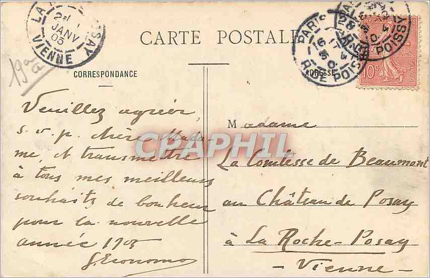 CPA PARIS  Buttes-Chaumont Le lac  — Rückseite