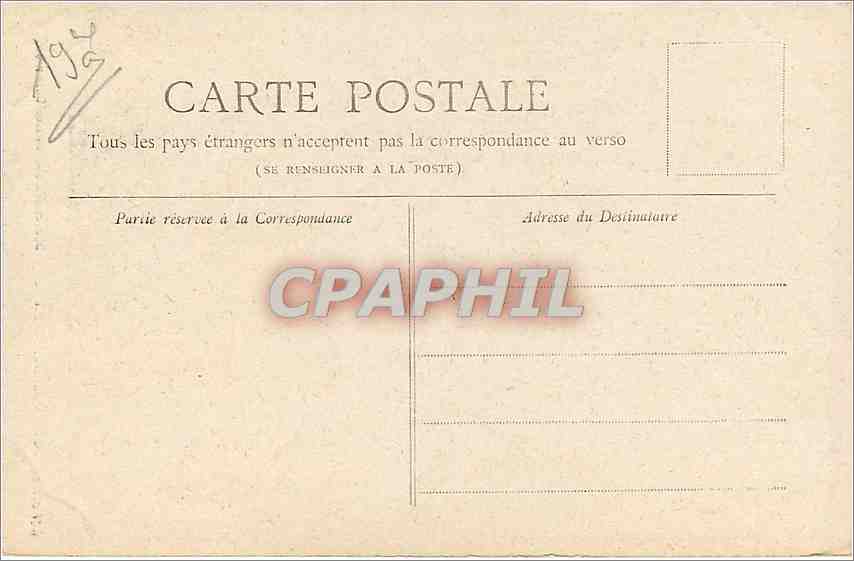 CPA PARIS  Buttes-Chaumont Belvedere des Buttes Chaumont — Rückseite