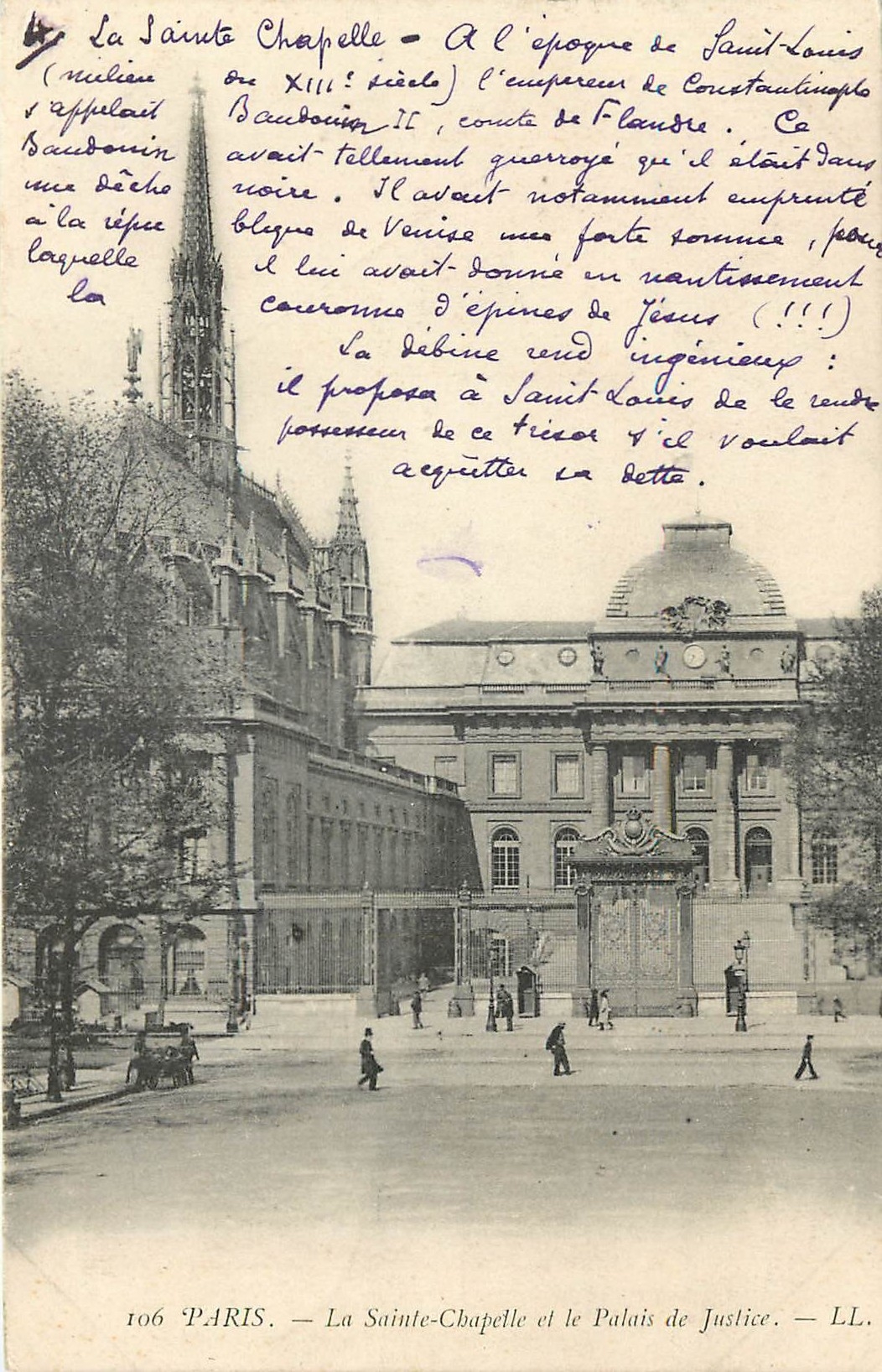 CPA PARIS La Sainte Chapelle et le Palais de Justice