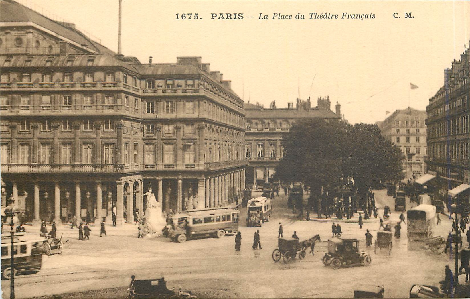 CPA PARIS La Place du Theatre Français