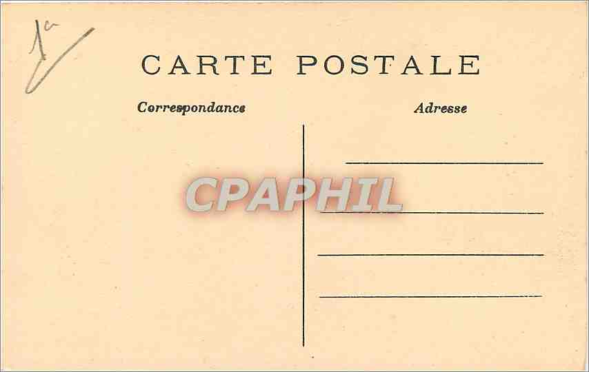 CPA PARIS La Place du Theatre Français — Rückseite