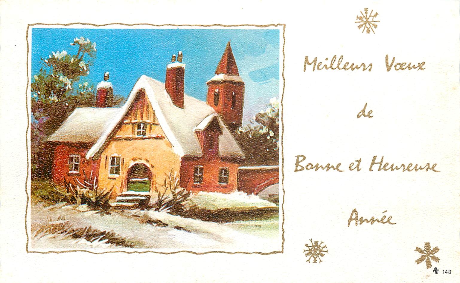 CPA BONNE ANNEE