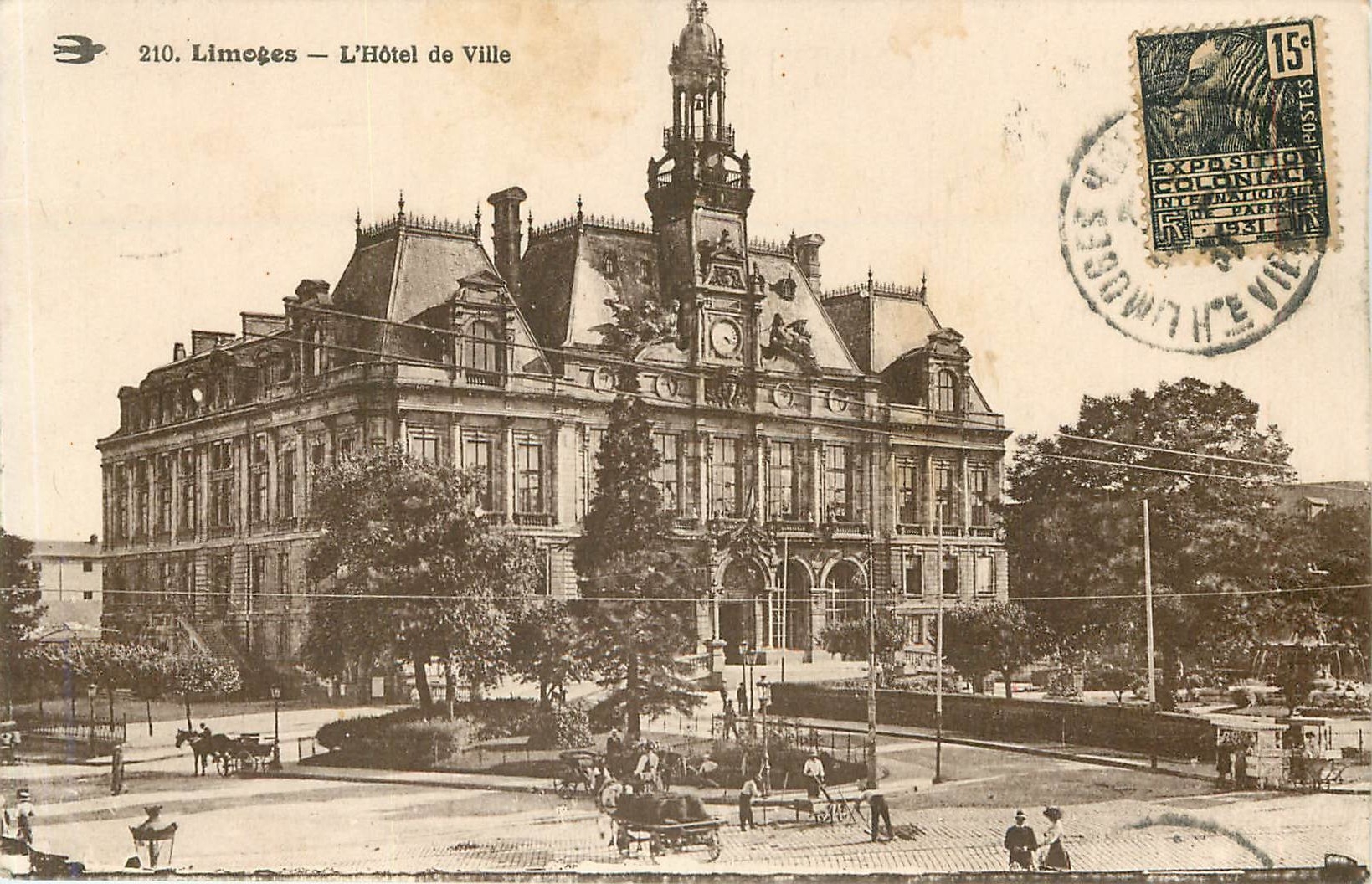 CPA Limoges _ L'Hotel de Ville 