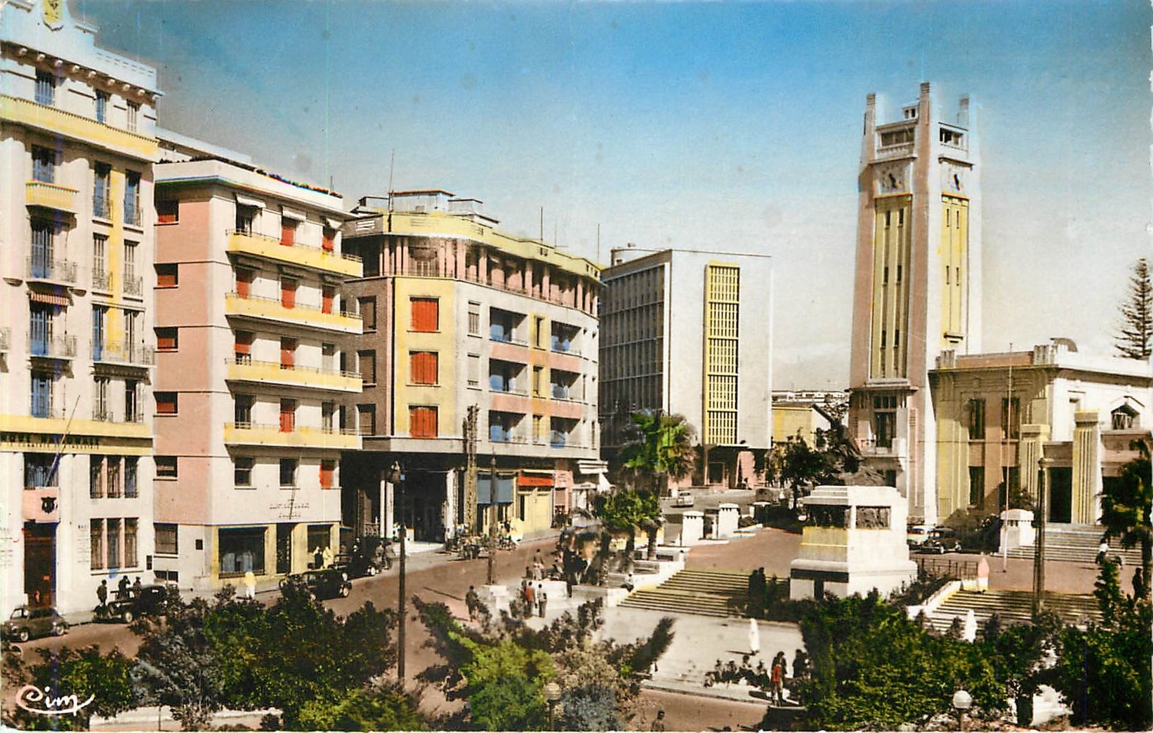 CPM MOSTAGANEM Vue generale prise du square Queyrat