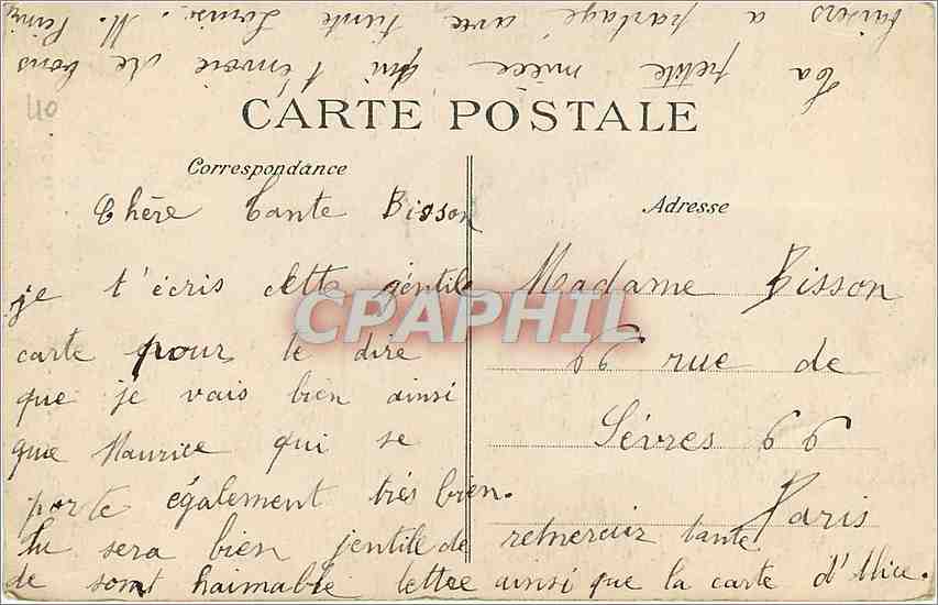 L'Auvergne pittoresque — Cascade du Rossignolet — éditeur L'Auvergne pittoresque, n° 745 — Verso