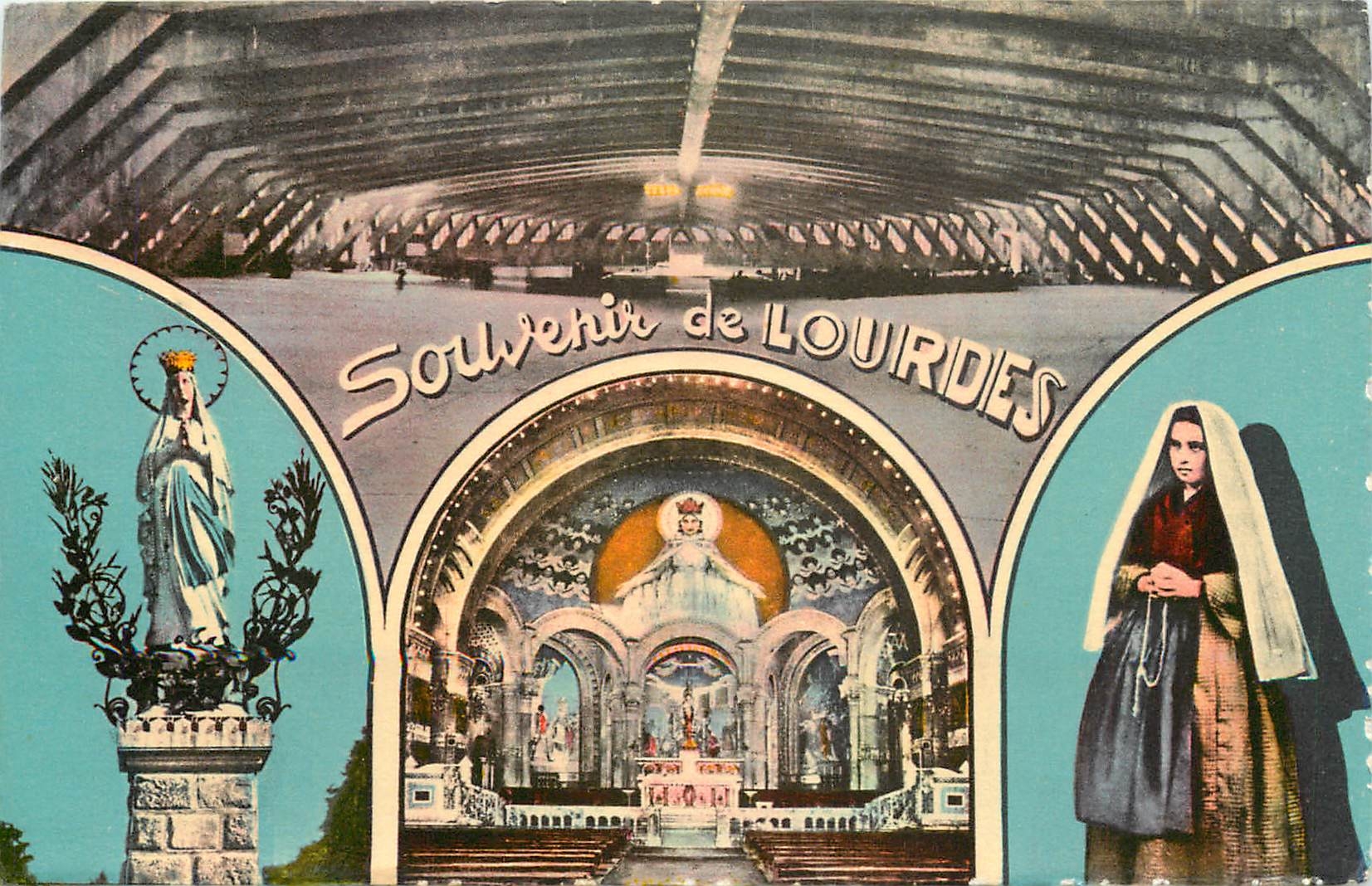CPA Souvenir de LOURDES