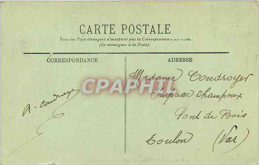 CPA PARIS ._Vue générale du Pont Alexandre III — Verso