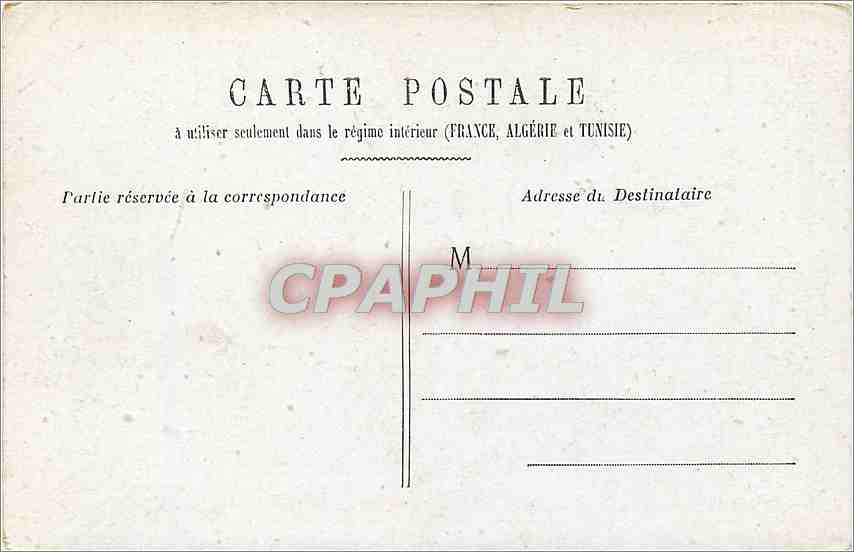 CPA PARIS-CHAMBRE DES DEPUTES — Rückseite