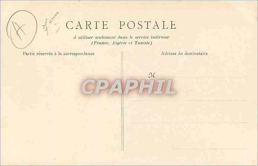 CPA PARIS-Grande Chancellerie de la Légion d'Honneur — Rückseite
