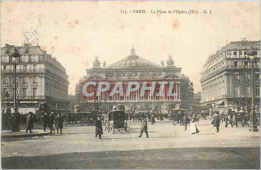 CPA PARIS- La place de l'Opéra