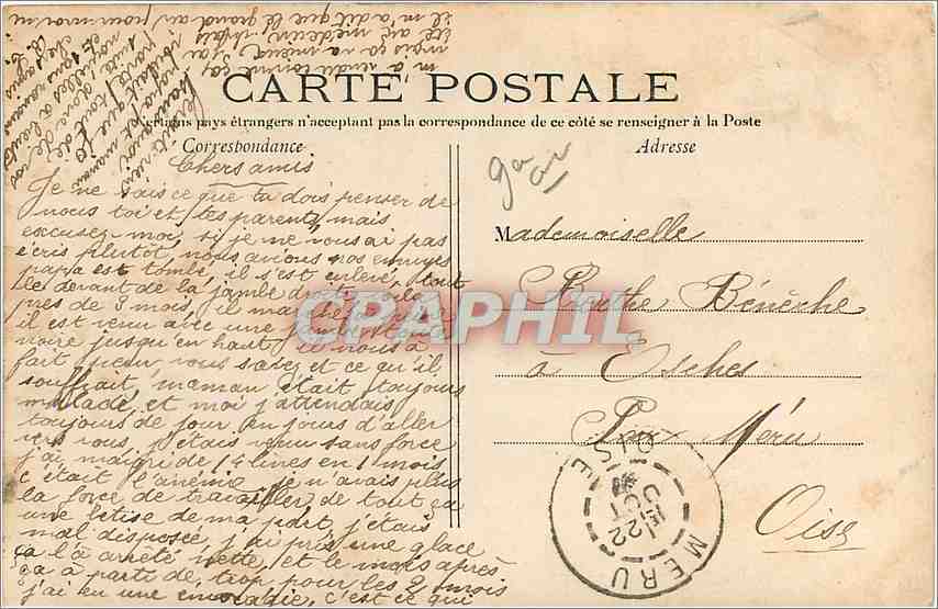 CPA PARIS-Théatre National de l'opéra — Rückseite