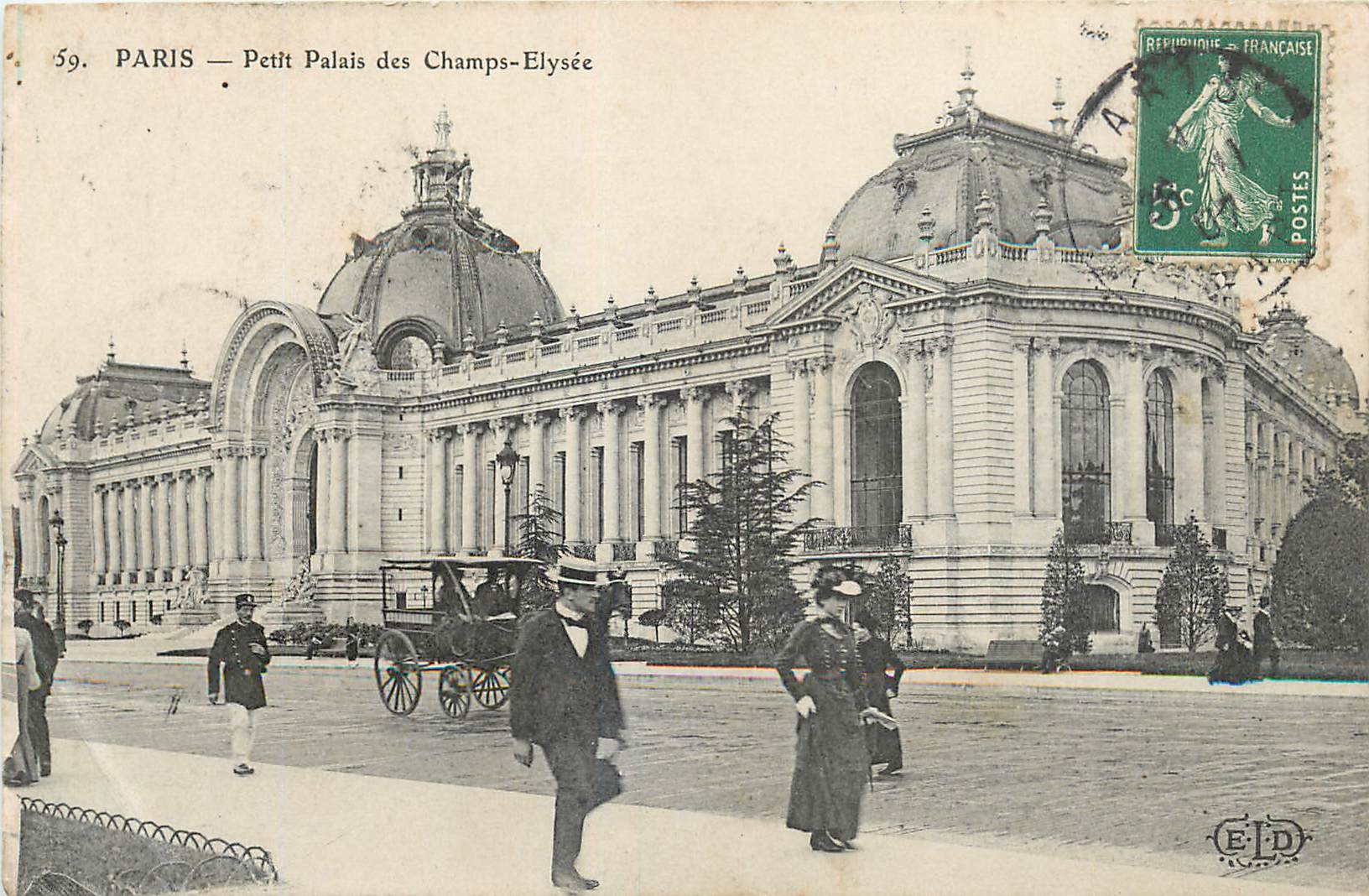 CPA PARIS Petit palais des Champs Elysees
