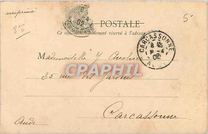 CPA PARIS Le Parc Monceau - La Colonnade — Rückseite