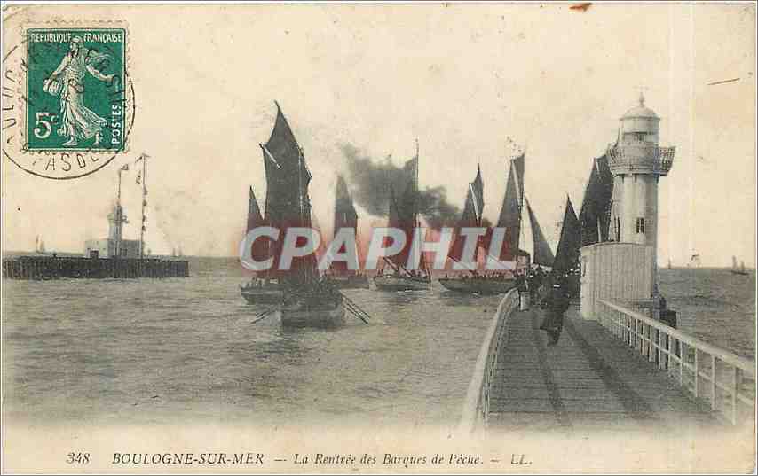 Boulogne-sur-Mer — Die Rückkehr der Fischboote — LL. Nr. 348