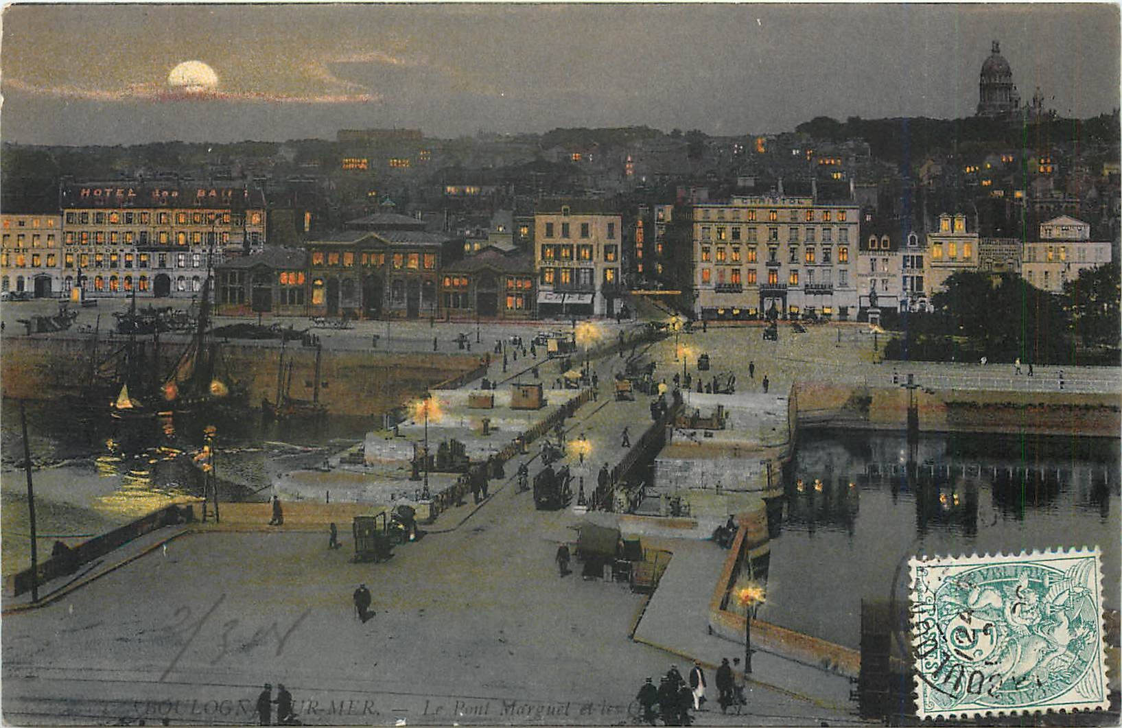 Boulogne-sur-Mer — Le Pont Marguét et les Quais — Carte Postale de Luxe