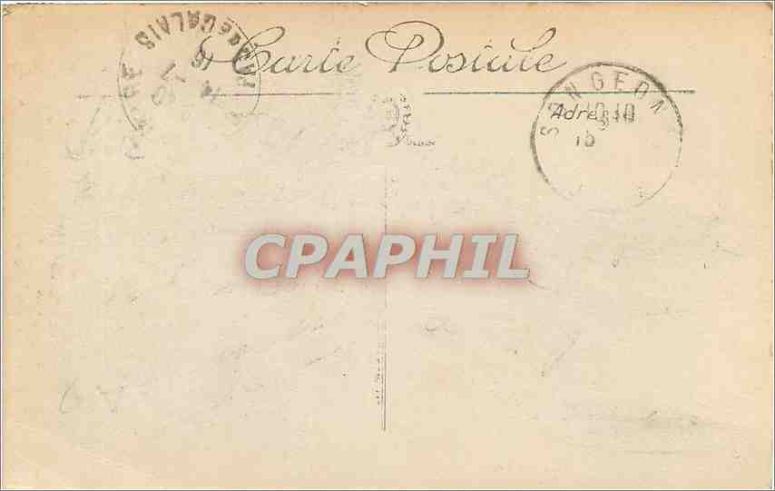 CPA CALAIS L'Hotel des Postes — Rückseite