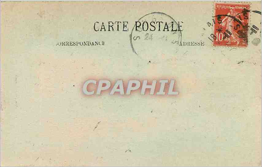 CPA CALAIS La Musee et la Rue Royale — Rückseite