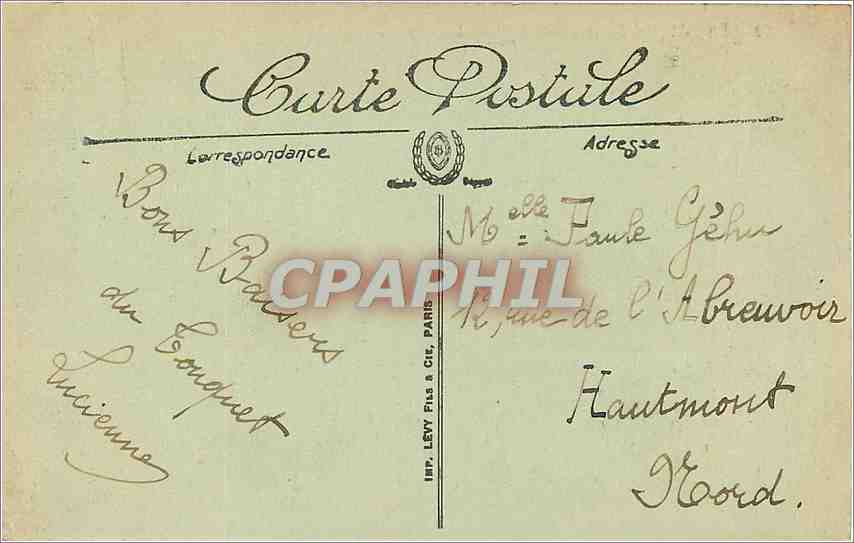 CPA LE TOUQUET-PARIS-PLAGE - Les Dunes — Rückseite