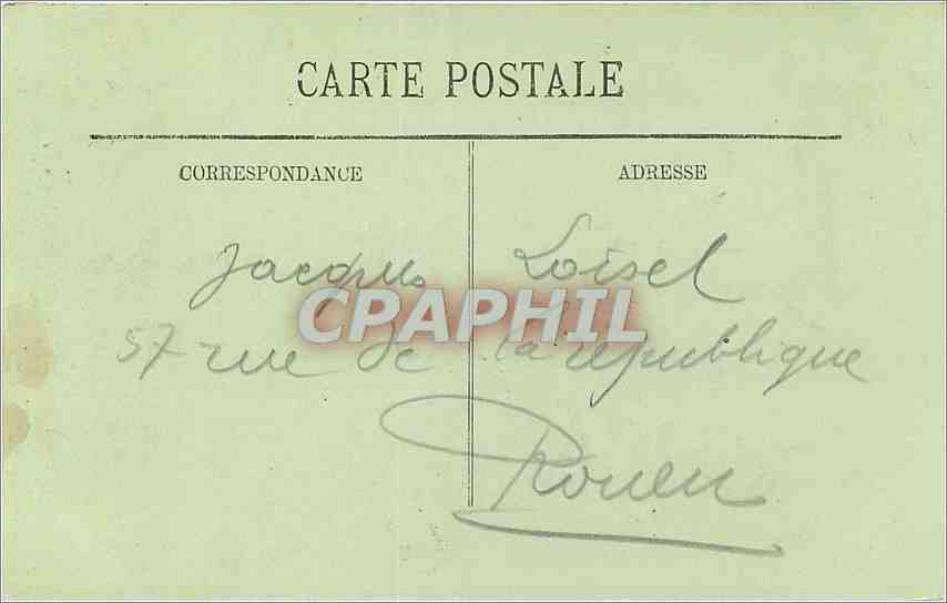 CPA ARRAS - L'Hotel de Ville — Rückseite