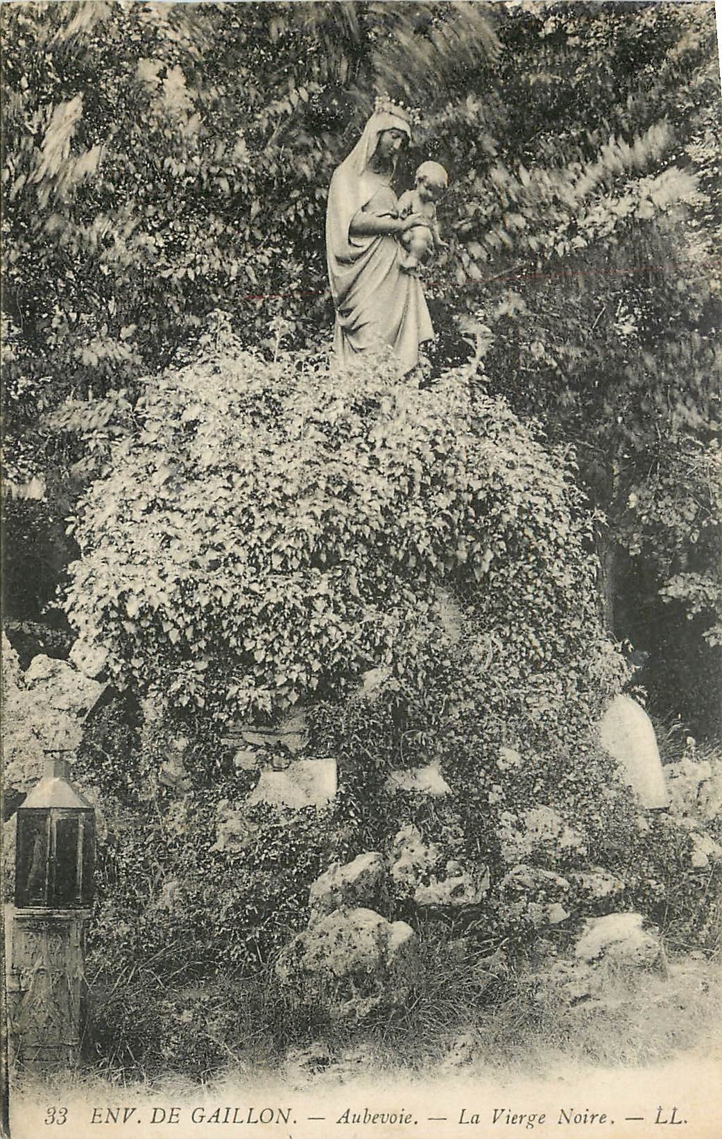 CPA ENV. DE GAILLON - Aubevoie  La Vierge Noire