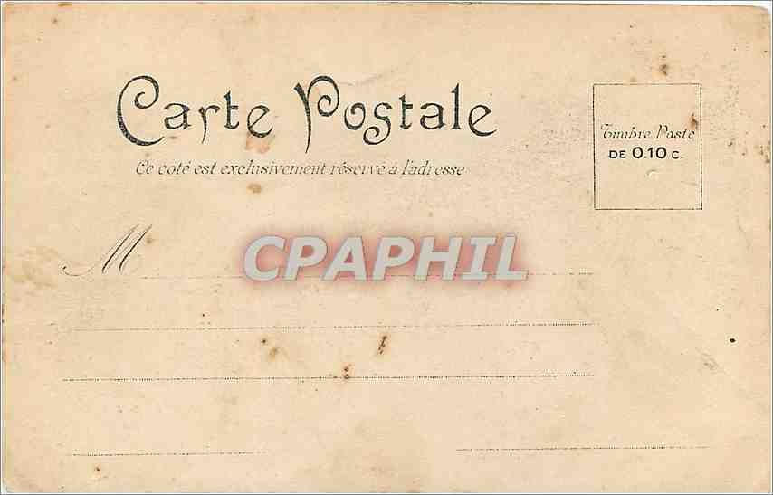 CPA BLIDA Hopital Militaire et rue Denjert-Rochereau — Verso